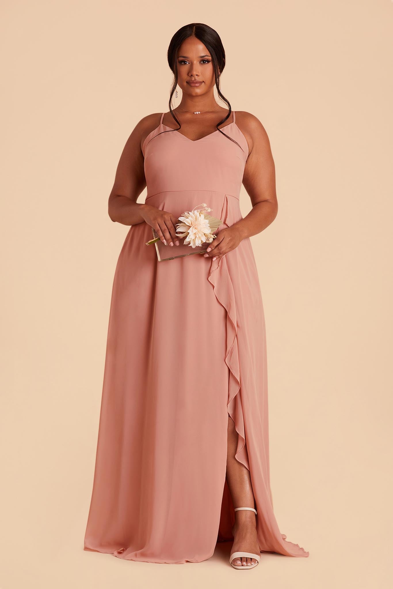 pink dress plus size